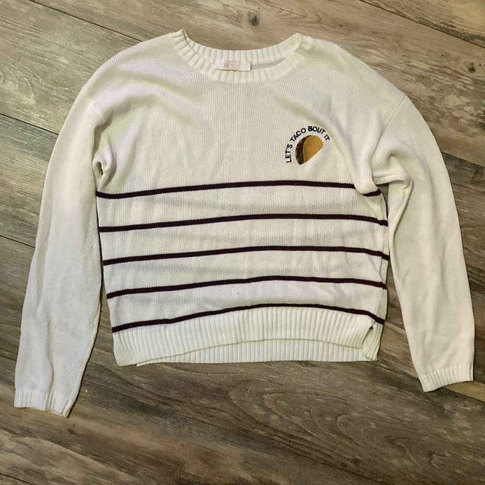 Kaitlyn Let’s Taco Bout It Sweater Size S